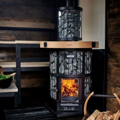 Holz-Kaminofen - Legend 240 GreenFlame - HARVIA - 10 kW...20 kW / 20 kW...50 kW / bodenstehend
