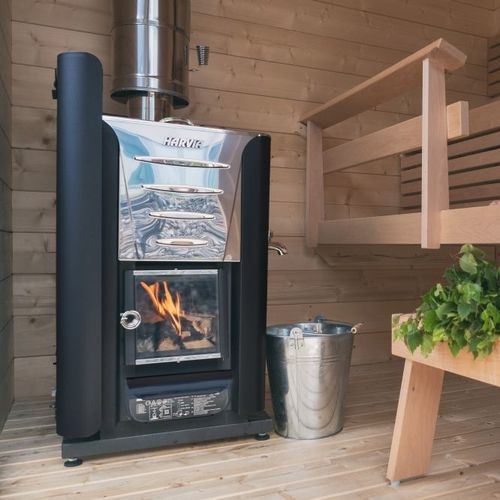 Holz-Saunaofen - Pro 20 ES - HARVIA - 20 kW...50 kW / bodenstehend / Stahl