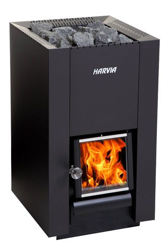 Holz-Saunaofen - Linear 18 - HARVIA - 10 kW...20 kW / bodenstehend / Stahl