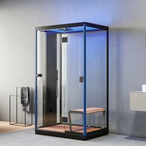 Dampfduschkabine - Nova - HARVIA - Glas / Holz / Aluminium