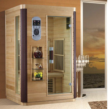 Infrarotsauna - LUXURY : FRB-281 - Sauna King - für Privatgebrauch / Holz