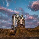 Bagger auf Raupen