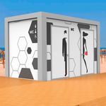 Sanitärkabine für Toilette / für öffentliche Sanitäreinrichtungen