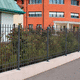 Zaun mit Stangen / Garten / für Grünanlagen / für öffentliche Bereiche