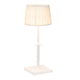 Tischlampe / Aluminium / Stoff / klassisch