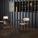 moderner Bistrotisch / Stahl / Laminat / HPL