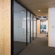 abnehmbare Trennwand / mit Glasfront / Aluminium / für professionellen Einsatz