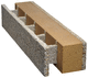Holzbetonschalungsstein / für Passivhaus / für tragende Außenwand / für Gebäude