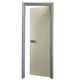 Tür für begehbaren Schrank / für Innenbereich / Aluminium / Edelstahl