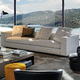 Modulsofa / modern / für Wohnzimmer / Aluminium