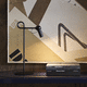 Tischlampe / Metall / modern / mit Kabel