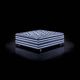 Doppelbett / modern / Polster / Baumwolle