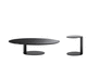moderner Couchtisch / Metall / lackiertes Metall / rund