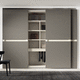 Modul-Kleiderschrank / Einbau / modern / lackiertes Holz