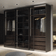 Modul-Kleiderschrank / modern / Holz / mit Schiebetür