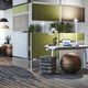 Stoff-Raumteiler / für Büro / modular / mehrfarbig