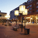 Straßenlaterne / originelles Design / Edelstahl / LED