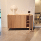 modernes Sideboard / Holz / mit Schwingtür / mit 4 Beinen