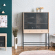 moderner Geschirrschrank / Eiche / MDF / Holzfurnier