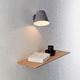 moderne Wandleuchte / für den Innenraum / lackiertes Aluminium / konisch