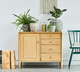 modernes Sideboard / Eiche / mit Regal