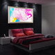 Dekorplatte für Wand / hintergrundbeleuchtet / Holz / Leder
