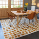 moderner Teppich / Motiv / Polyester / aus Vinylgewebe