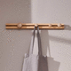 wandmontierter Garderobenständer / modern / Eiche
