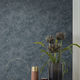 Stil-Tapete / einfarbig / blau