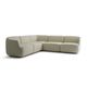Modulsofa / modern / Stoff / weiß