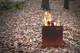 Garten-Feuerstelle / Holz / Cortenstahl