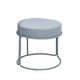 moderner Hocker / Gestell aus galvanisiertem Stahl / Polster / Contract