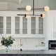 moderne Deckenleuchte / Glas / Metall / LED