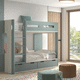 Etagenbett / Einpersonen / modern / mit Schublade