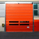 Falthebe-Industrietor / galvanisiertem Stahl / PVC / automatisch