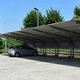 Carport / verzinkter Stahl / PVC / für Parkplätze / mit integrierten Solarmodulen