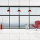 Aluminium-Vorhangfassade / aus Aluminium und Glas