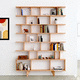 wandmontiertes Bücherregal / modern / für Privatgebrauch / für beengte Platzverhältnisse