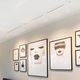 LED-Schienenleuchte / rund / Stahl / Glas