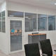 abnehmbare Trennwand / modular / Glas / Aluminium