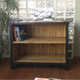 niedriges Regal / modern / Kiefer / Stahl