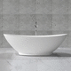 ovale Badewanne / freistehend / für Wohnungen / modern