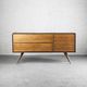 modernes Sideboard / Holz / Stahl