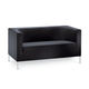 modernes Sofa / schwarz / Zweisitzer