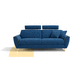 Bettsofa / blau / Stoff / Leder