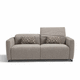 Bettsofa / grau / braun / beige