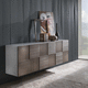 wandmontiertes Sideboard / modern / Holz