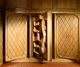 Stil-Kleiderschrank / Kirschbaum / mit Pendeltür