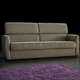 Bettsofa / grau / beige / Polyesterfaser