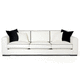 modernes Sofa / Stoff / mit abnehmbarem Bezug / mit abnehmbarem Kissen